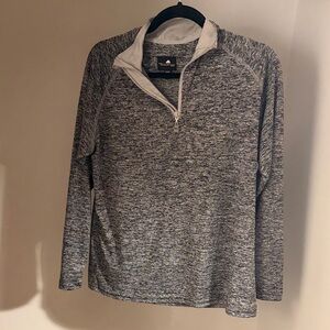 Women's Gray Long Sleeve Top